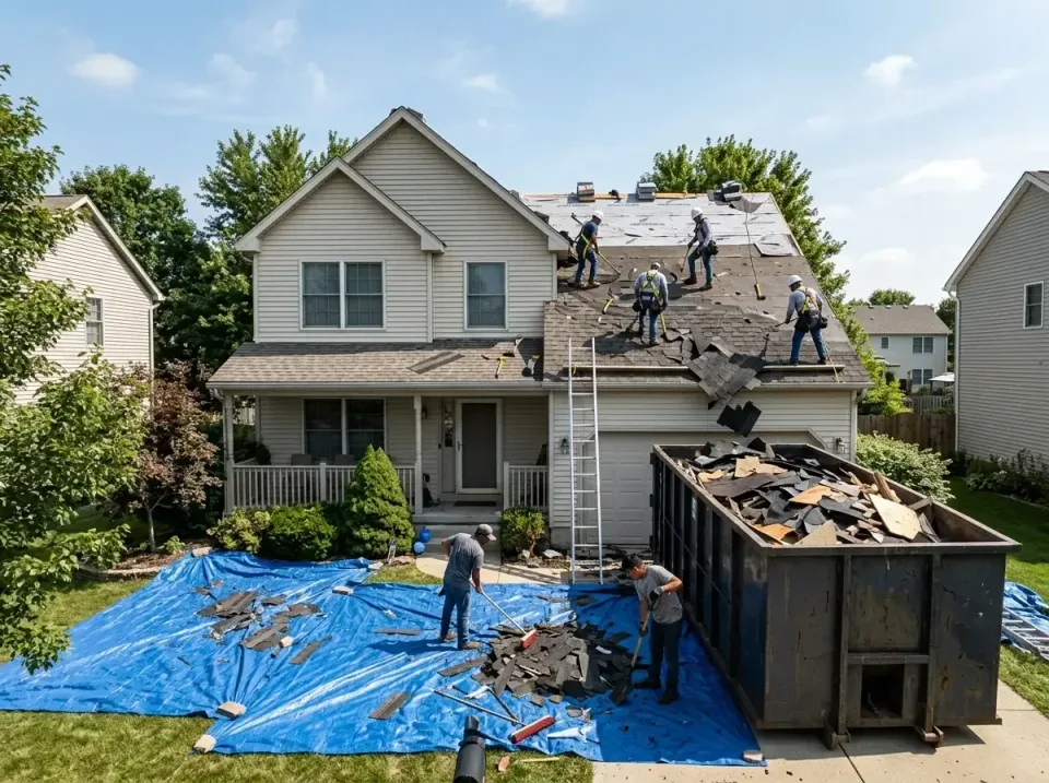 roof-replacement-debris-remova-004 — frequently asked questions, Cheapest Dumpster Rentals in Melbourne Beach, FL